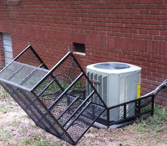 Series 1 Expanded metal flip top ac unit cage